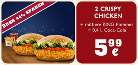 Bis zu 44 Prozent sparen durch Burger King Gutscheine