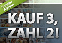 DailyDeal: 3 Gutscheine kaufen, nur 2 bezahlen