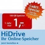 100 GB Online-Speicher nur 1 EUR bei STRATO