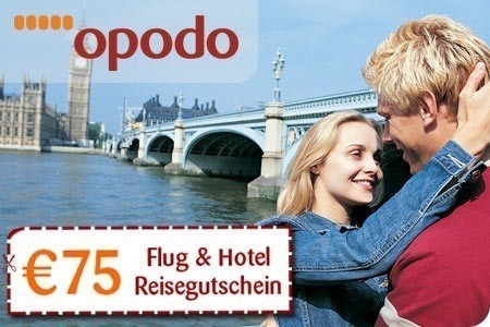 75 EUR Opodo Gutschein für 10 EUR bei Groupon