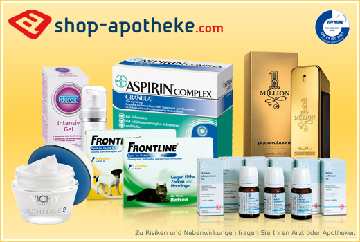 Gutschein im Wert von 12 EUR für die Shop-Apotheke nur 3,95 EUR