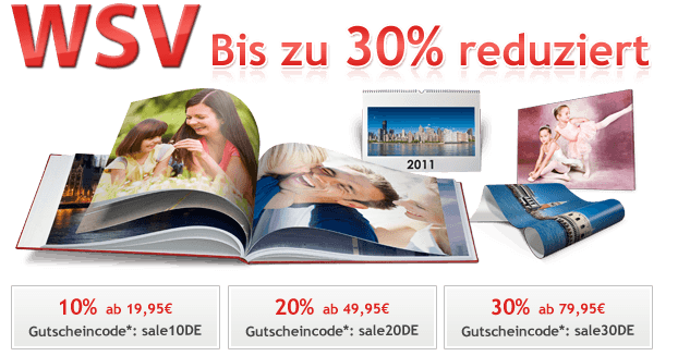 Winterschlussverkauf bei Myphotobook - bis zu 30% Rabatt